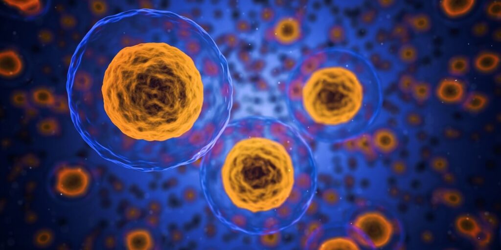 顕微鏡や研究機器が整然と並ぶクリーンな実験室の様子