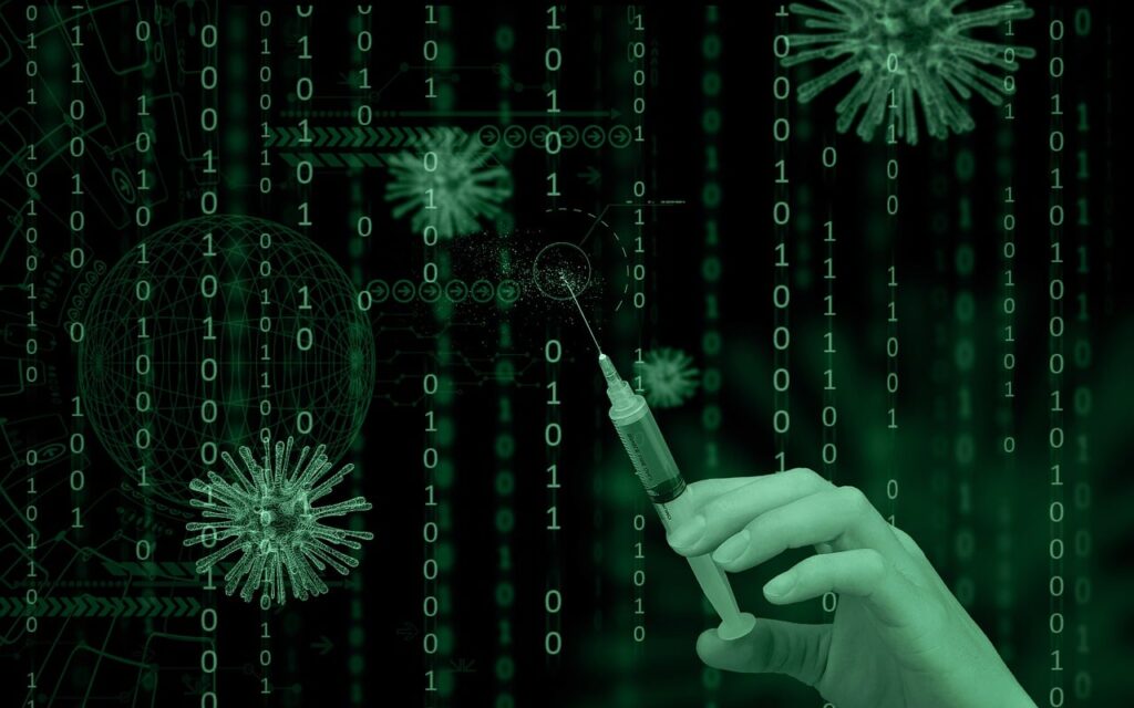 経営コックピットでAI組織を監視する様子