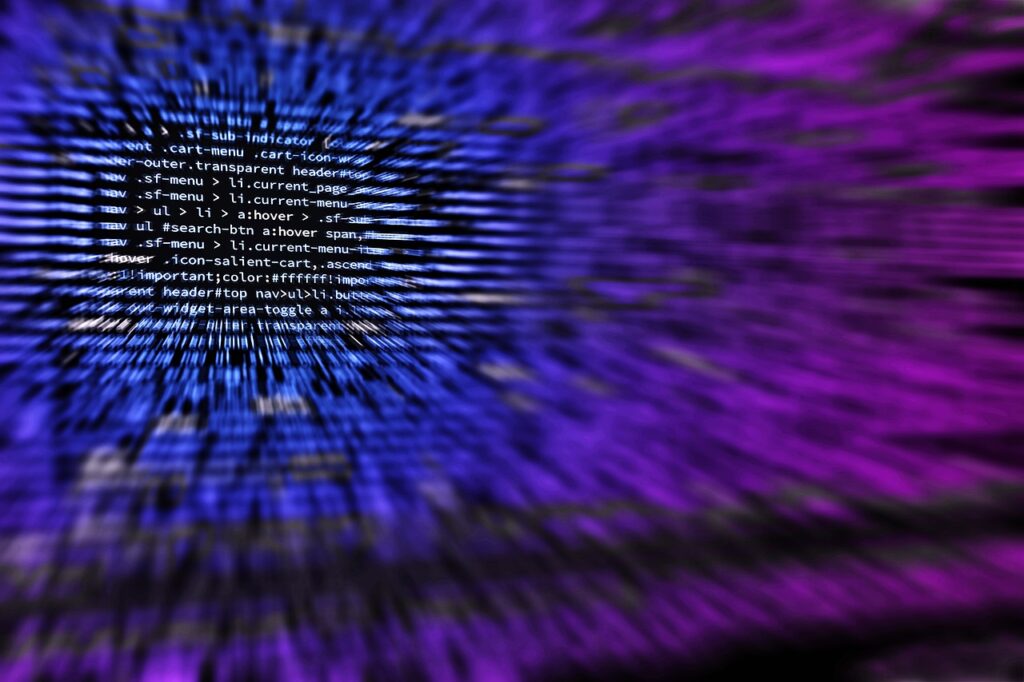 グラフィックスプログラミングのコードが表示された画面