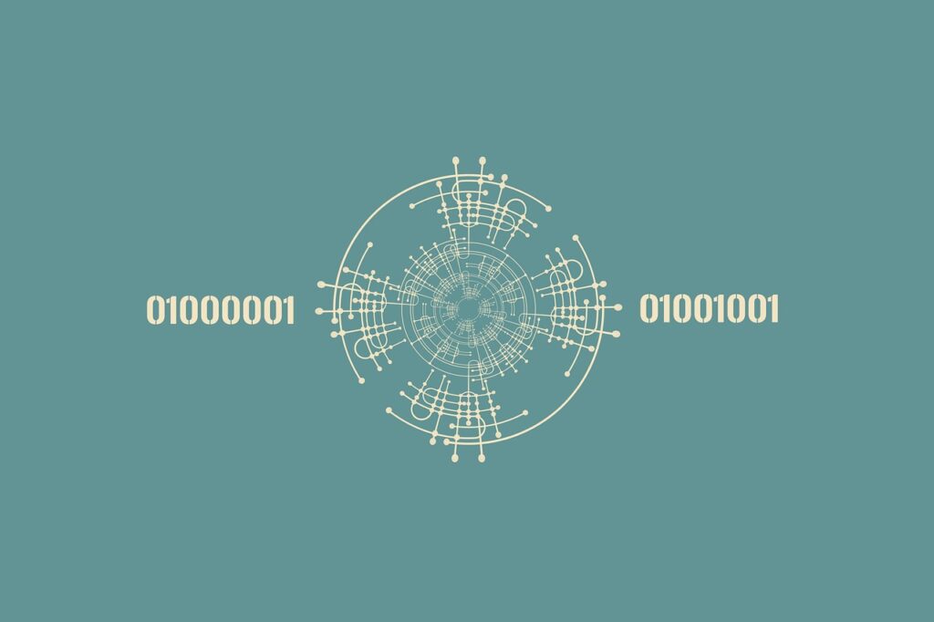 学術検証とデータネットワークのイメージ
