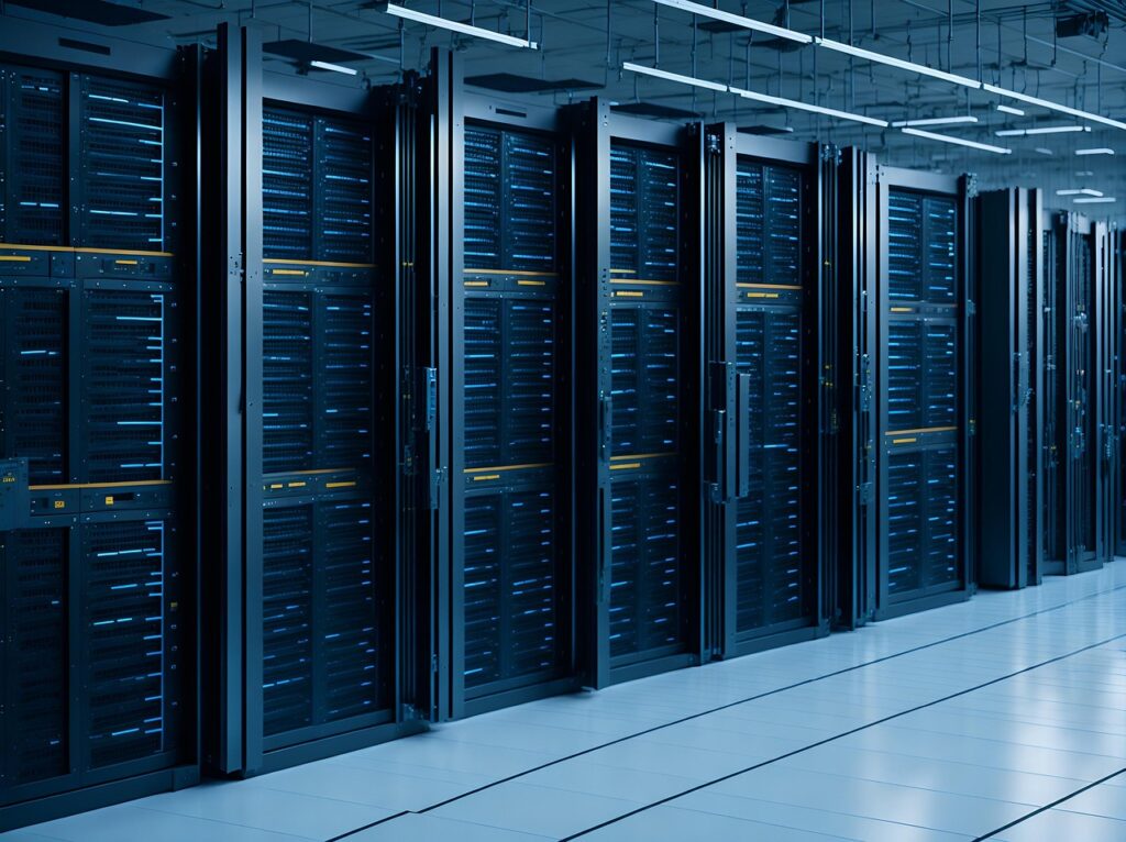 最先端のコンピューティングパワーを象徴するデータセンター